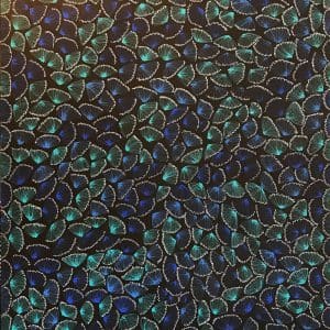 SELINA-TEECE-PWERLE-TEMA-GALERIE-BLEU-VERT-ART-ABORIGENE