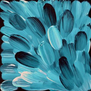 GLORIA-PETYARRE-BLEU-VERT-TEMA-GALRIE-ART-ABORIGENE